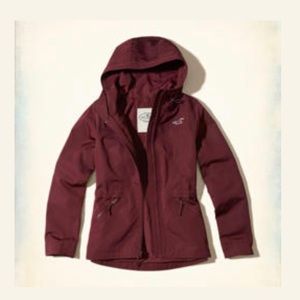 Hollister Windbreaker Jacket with Drawstring Back